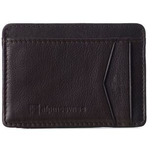 Alpine Swiss Men RFID Safe Minimalist Front Pocket Wallet Leather Thin Card Case
